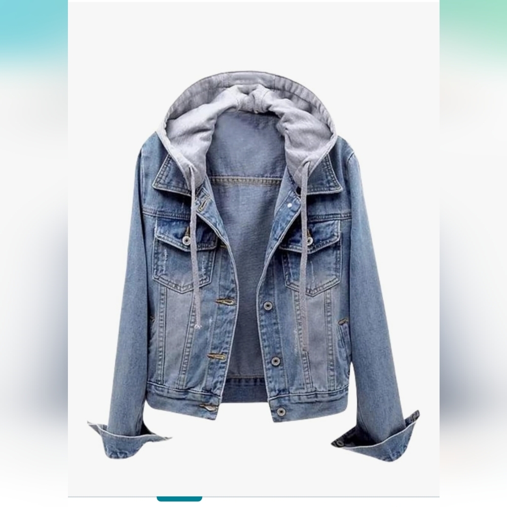 Denim Hooded Jacket